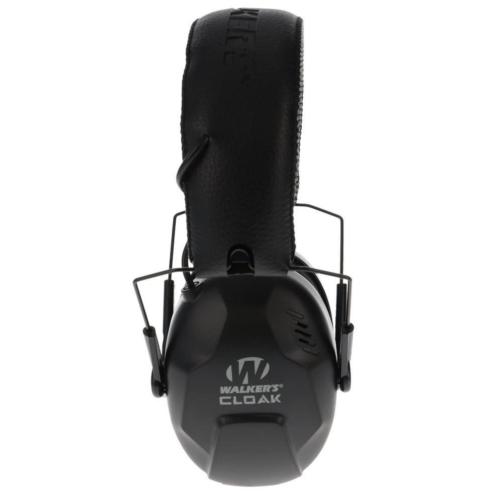 EMIS LOGO JACQUARD EAR MUFE ブラック Cloak Dual Mic Electronic Ear Muff | Walker's Game Ear