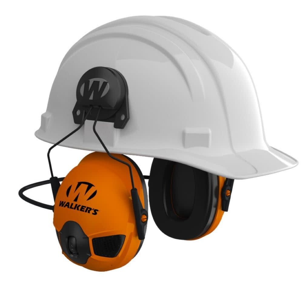 Hardhat Mounted Electronic Ear Muff - Blaze Orange Hardhat Mounted Electronic Ear Muff - Blaze Orange
