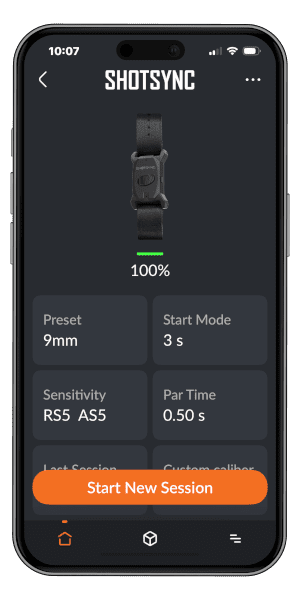 Shotsync Wearable Shot Timer