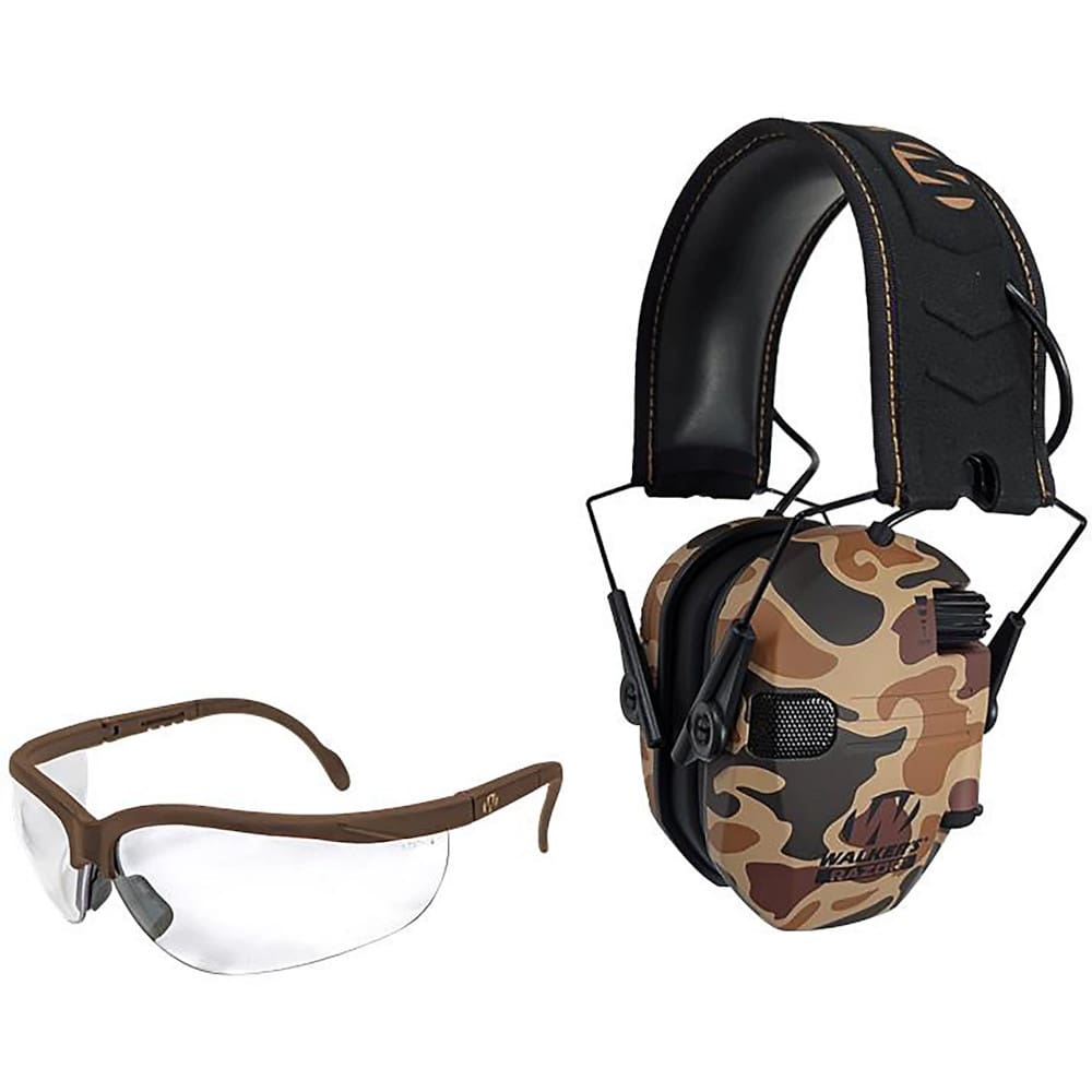 Razor Slim Electronic Ear Muff And Shooting Glass Combo – Duck Camo